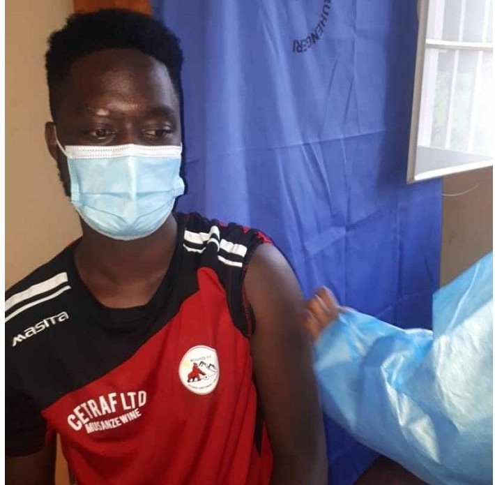 Umwe mu bakinnyi ba Musanze FC akingirwa