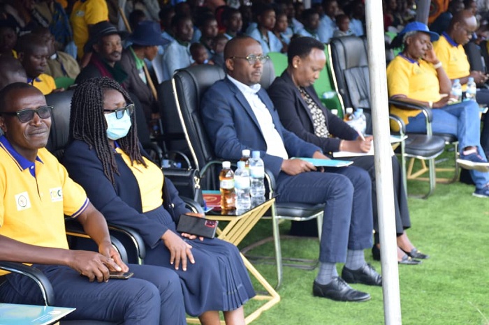 Abayobozi batandukanye bitabiriye icyo gikorwa