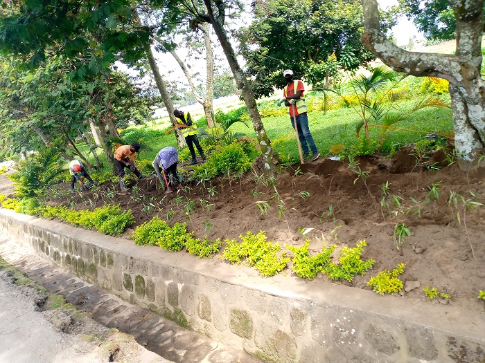 Urubyiruko rwahawe akazi ko gutunganya ubusitani byabarinze ubushomeri