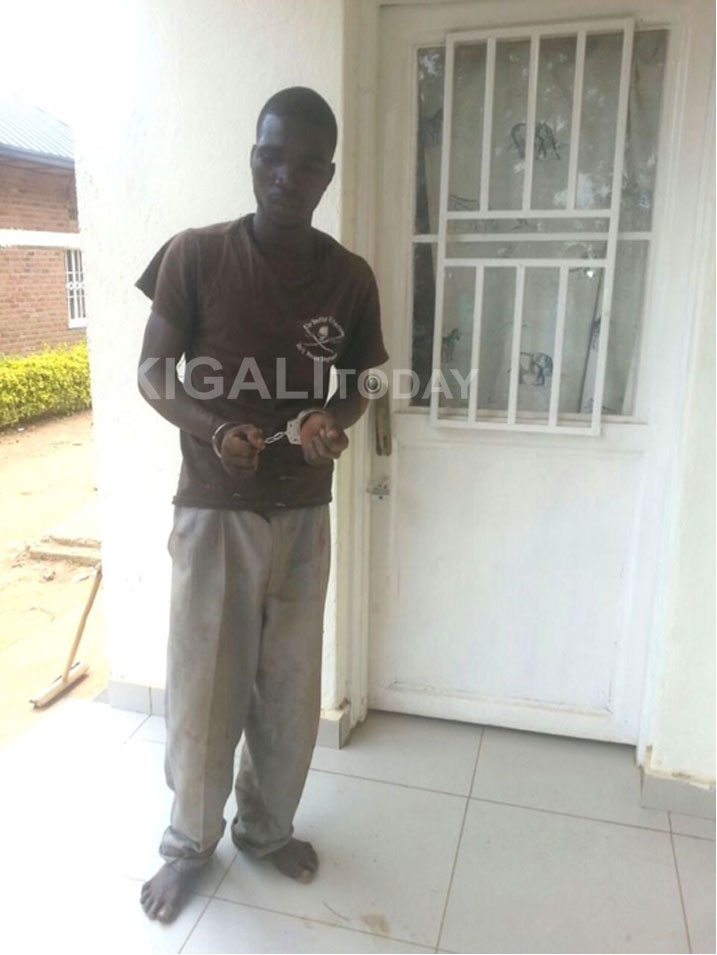 Mutabazi, ubwo yari akimara gutabwa muri yombi.