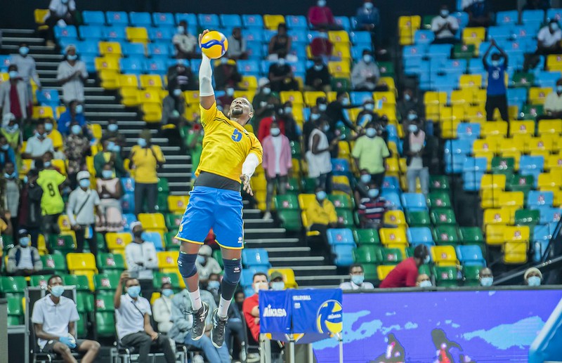 Yves Mutabazi mu mukino u Rwanda rwatsinzemo u Burundi muri Nzeri 2021 mu mikino y'igikombe cya Afurika yabereye mu Rwanda