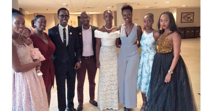 Bamwe mu bitabiriye ubukwe bwabo