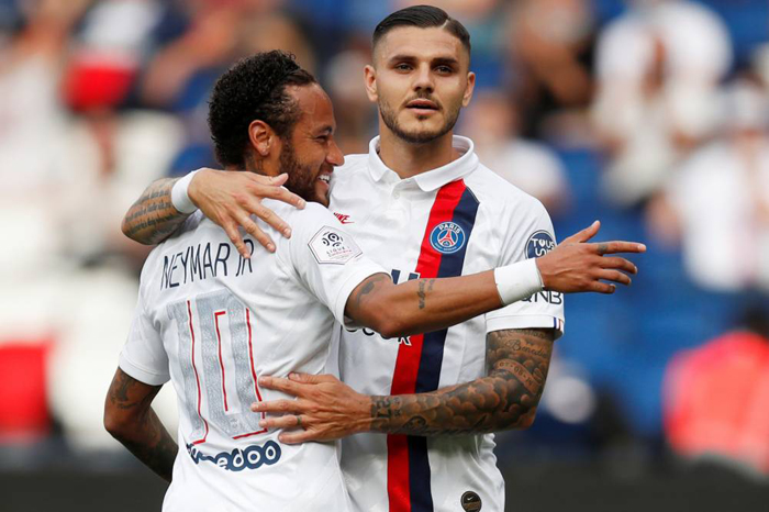 Neymar yatsinze Penaliti, iya kabiri awuhereza Mauro Icardi nawe aritsindira