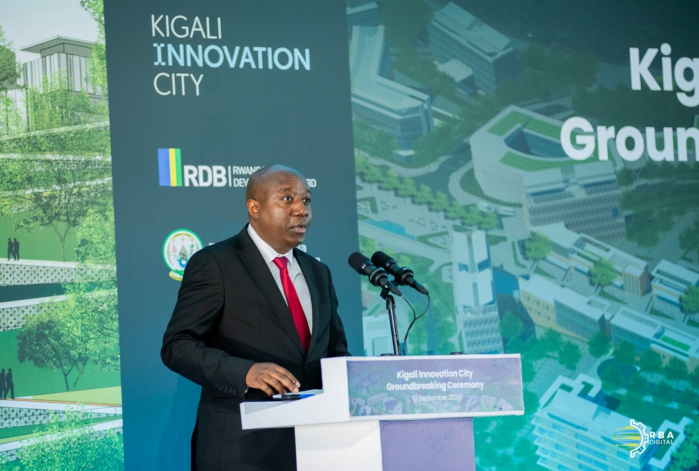 Minisitiri w'Intebe Dr. Ngirente Edouard ageza ijambo ku bitabiriye uyu muhango