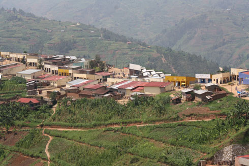 Umujyi wa Ngororero.