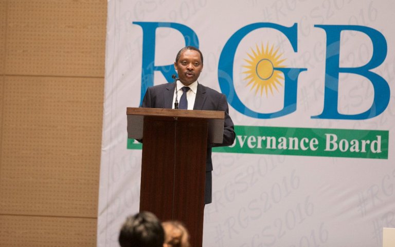 Prof. Shyaka Anastase, umuyobozi wa RGB, avuga ko ibyo bipimo bisuzumwa hashingiwe ku bipimo mpuzamahanga by'imiyoborere