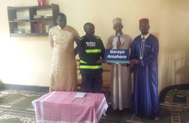 Abayobozi b'umusigiti wa Nyagatare bashimiye Polisi ku bw'ubutumwa bugamije kubarinda urupfu