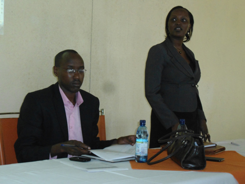 Dr Jean Sauveur Uwitonze uyobora ibitaro bya Nyanza na Kambayire Appoline umuyobozi wungirije ushinzwe imibereho myiza y