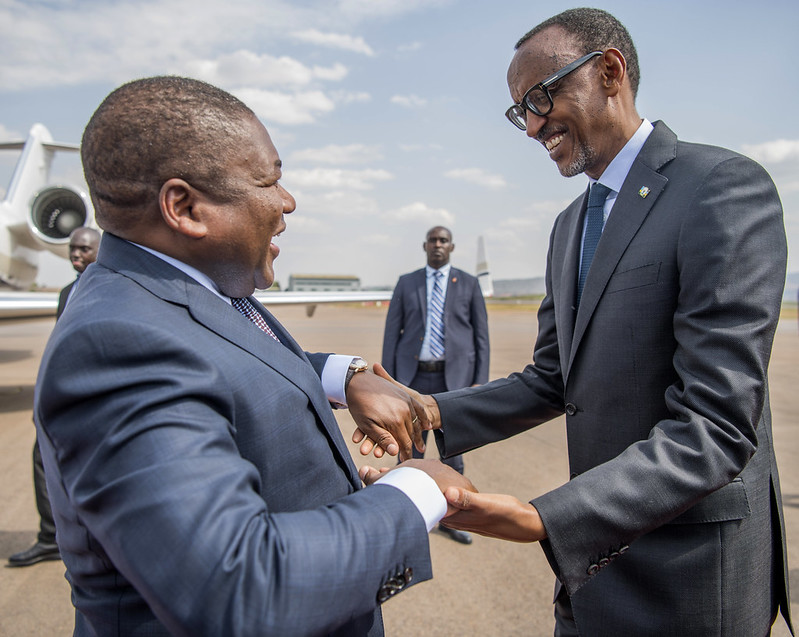 Perezida wa Mozambique Filipe Jacinto Nyusi na we yashimiye Perezida Kagame (Ifoto yo mu bubiko)