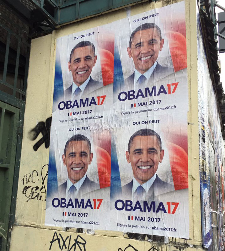 Abatangije gahunda yo gusaba Obama ko yakwiyamamariza kuyobora Ubufaransa banakwirakwije amafoto agaragaza ko bamukeneye 