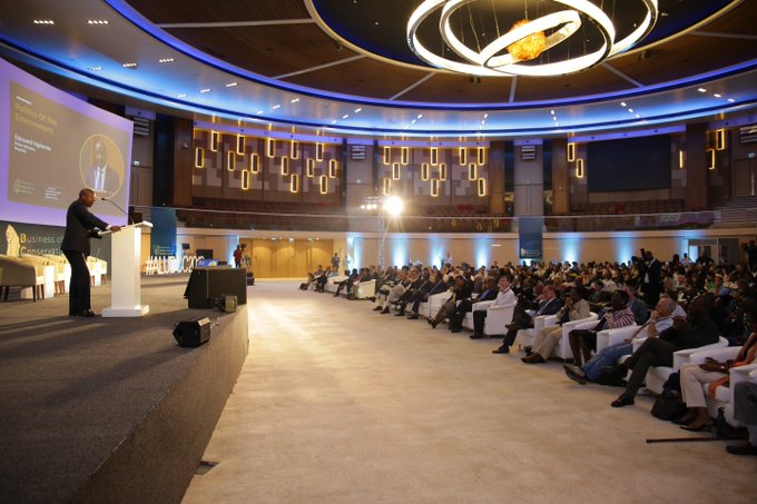 Minisitiri w'Intebe Dr. Edourd Ngirente aganiriza abitabiriye inama