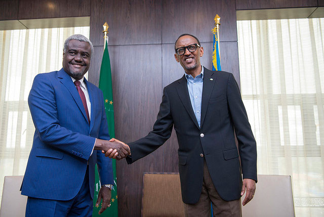 Perezida Kagame yakira Moussa Faki uyobora Komisiyo ya Afurika Yunze ubumwe 