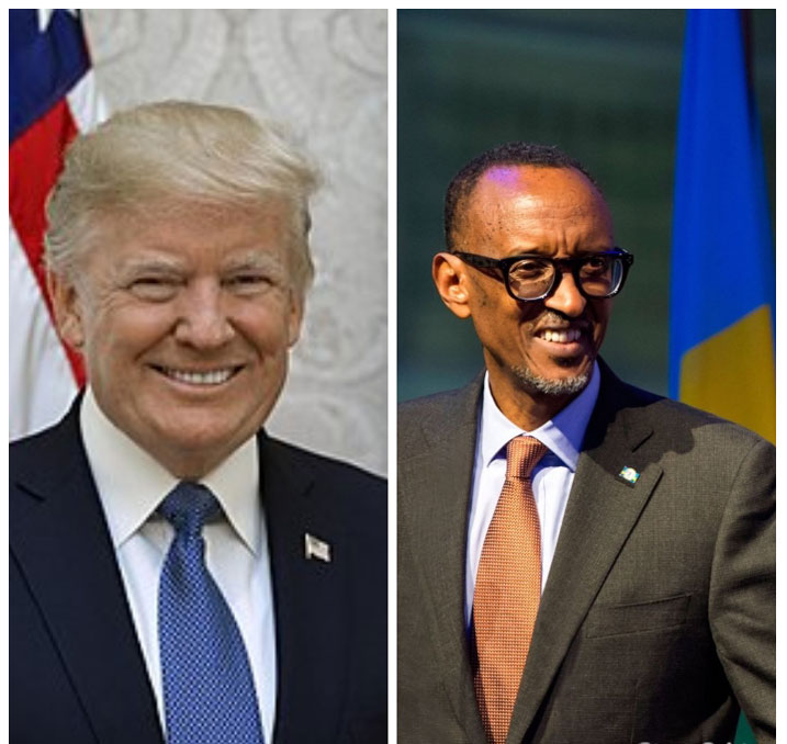 Perezida Kagame aragiraga ikiganiro na Perezida Donald Trump kuri uyu wa Gatanu