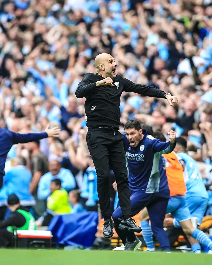 Umutoza Pep Guardiola yishimiye cyane iki gikombe ahesheje Manchester City 