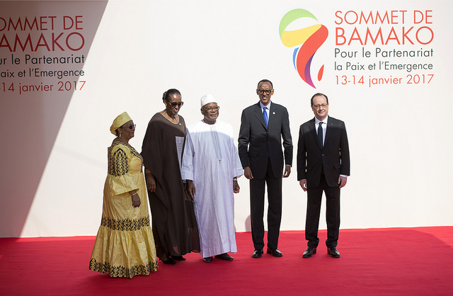 Perezida Kagame na Madame Jeannette Kagame bitabiriye Sommet de Bamako
