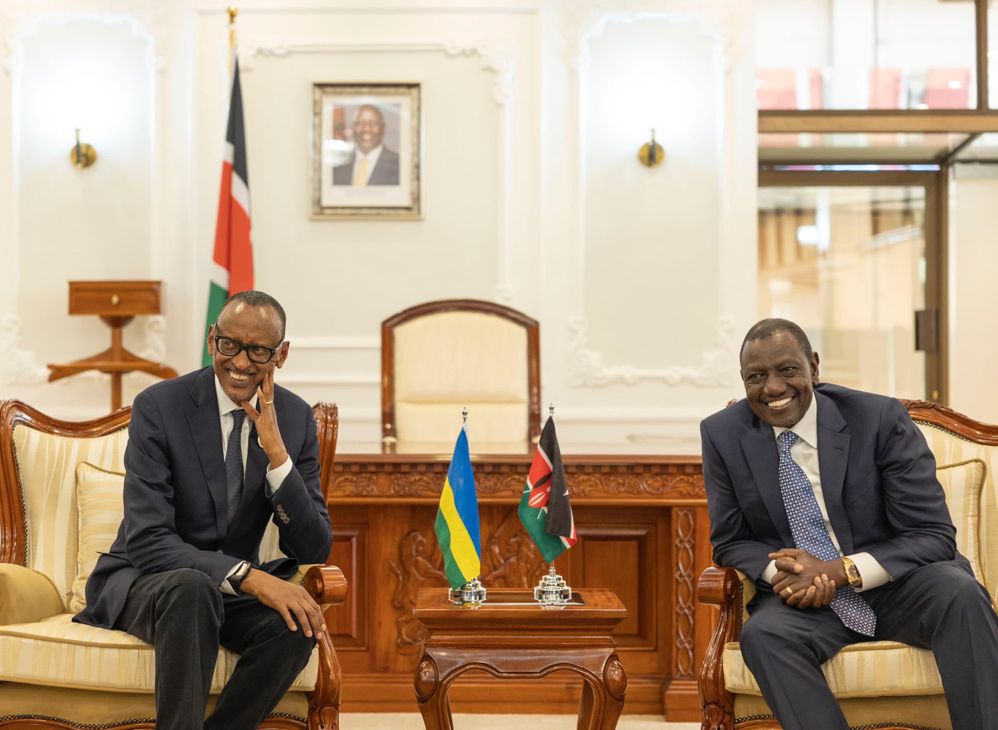 Perezida Kagame na Perezida William Ruto