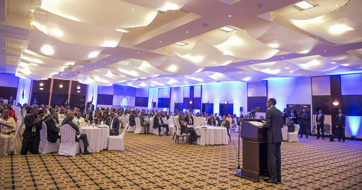 Perezida Paul Kagame ageza ijambo ku bitabiriye umuhango