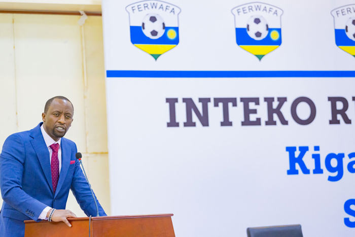 Perezida wa FERWAFA Nizeyimana Mugabo Olivier aganiriza abanyamuryango