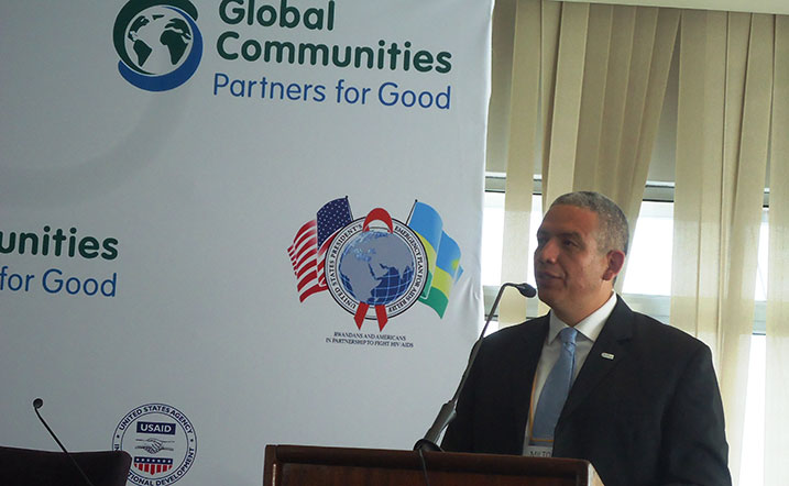 Milton Funes, umuyobozi w'umushinga "Higa ubeho". 