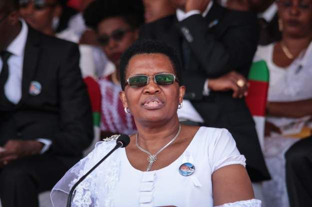 Denise Nkurunziza yashimangiye ko Pierre Nkurunziza aherekejwe n'imirimo myiza yakoze