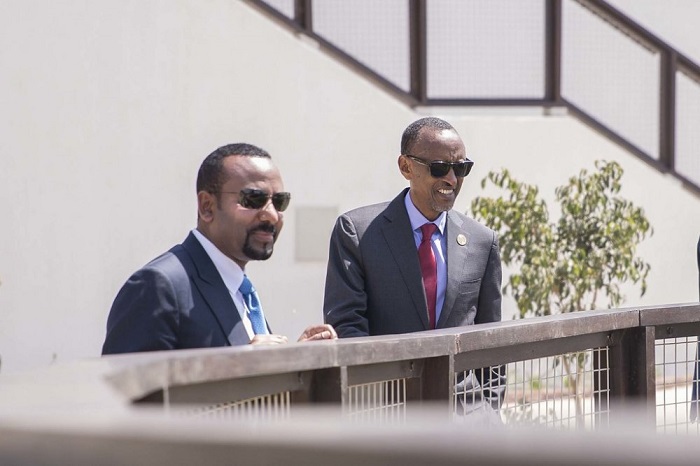 Perezida Kagame ari kumwe na Dr. Abey Ahemed, Minisitiri w