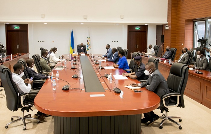 Ikiganiro cyitabiriwe n'abandi bayobozi batandukanye ndetse n'abanyamakururu