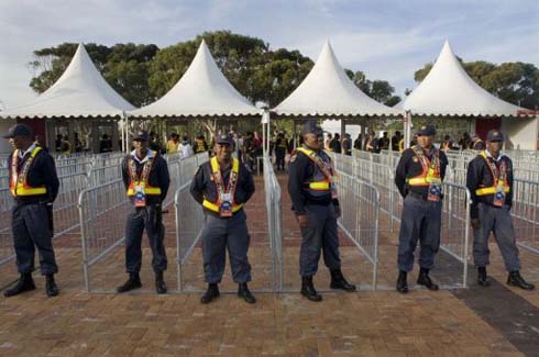 Bamwe mu bashinzwe kurinda umutekano w