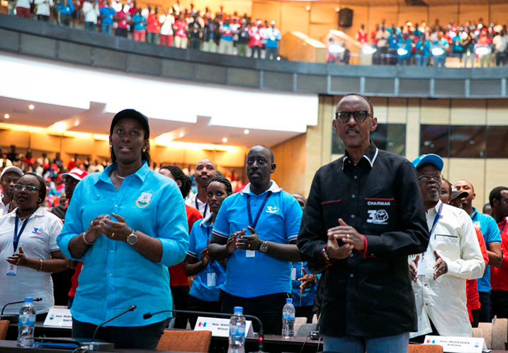 Perezida Kagame na Madame Jeannette Kagame bari bitabiriye iyi kongere