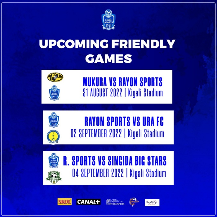 Imikino ya gicuti Rayon Sporrts iteganya gukina 