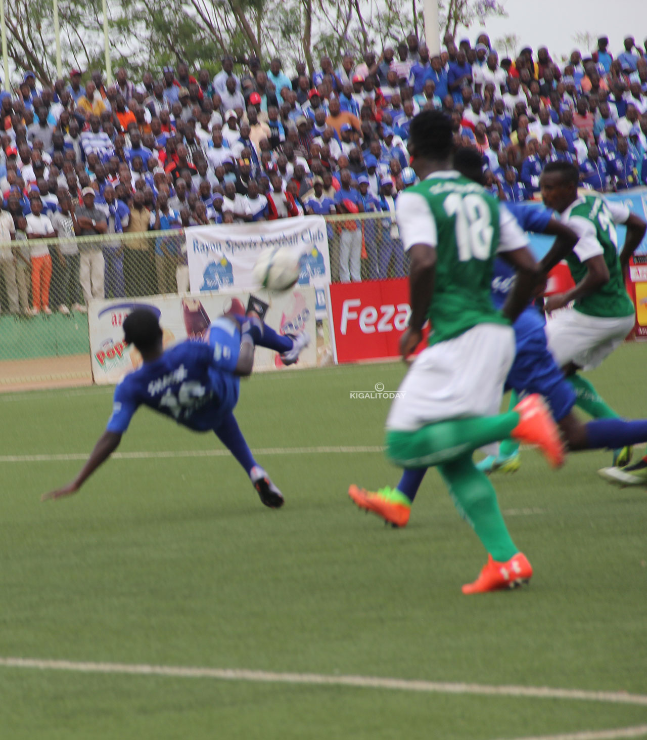 Nahimana Shassir watsinze igitego agaramye mu kirere