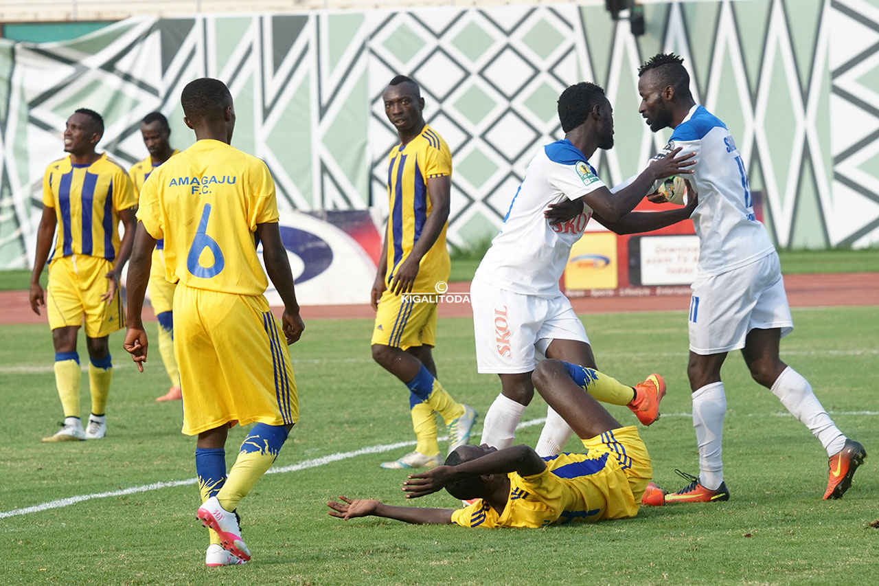 Djabel ubwo yari amaze gutsindira Rayon Sports igitego kimwe