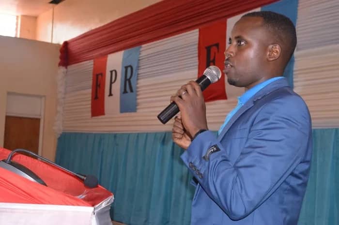 Byiringiro Robert Umuyobozi w'urubyiruko rushamikiye ku muryango FPR-Inkotanyi mu Ntara y'Amajyaruguru.