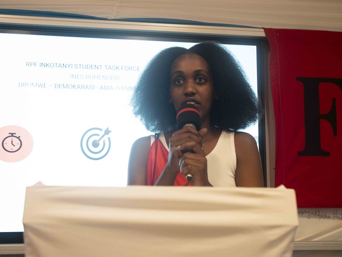 Umwe mu banyeshuri bari muri FPR-Inkotanyi yagejeje ku banyamuryango ibyagezweho