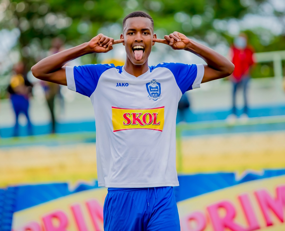 Rudasingwa Prince yishimira igitego yatsinze 