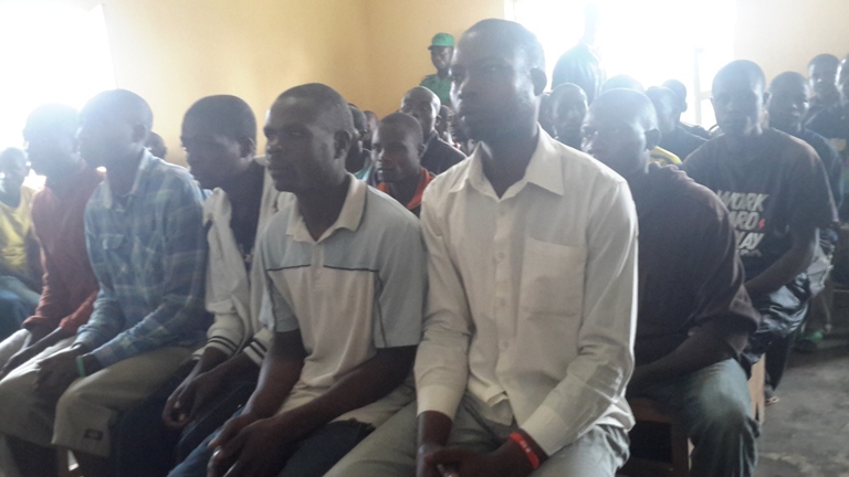 Rumwe mu rubyiruko rwigishirizwa mu kigo ngororamuco cya Kinigi