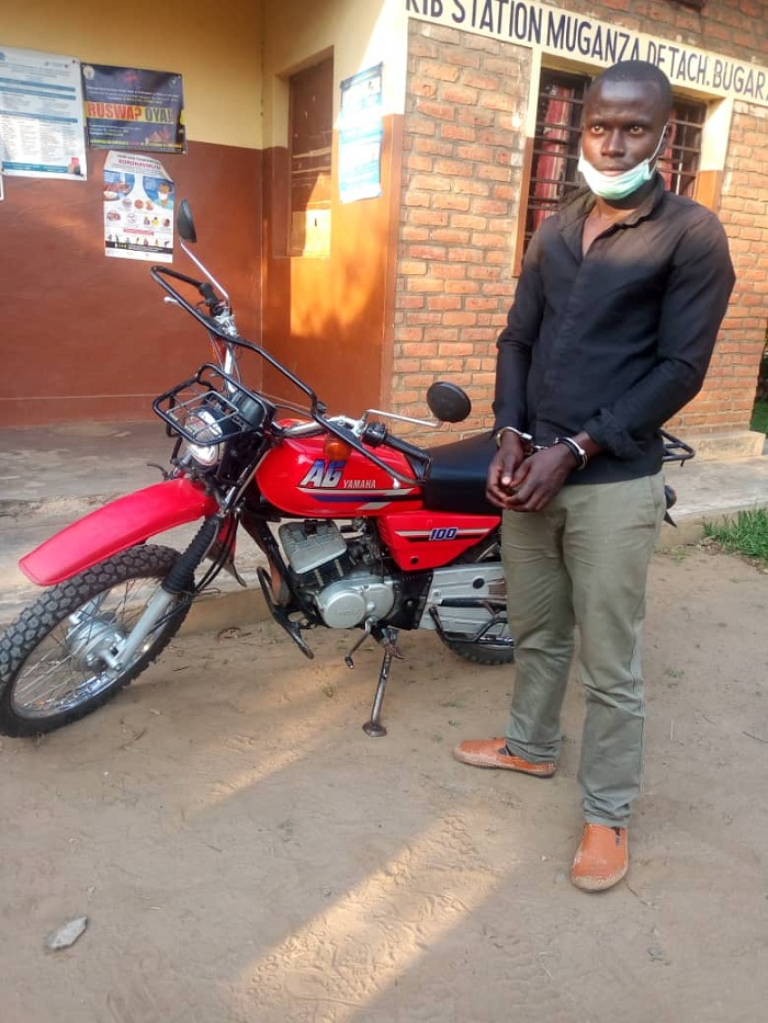 Ngabonziza Daniel yafatanywe moto yari yibwe