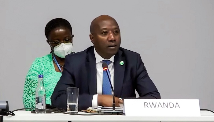 Minisiti w'Intebe, Dr Edouard Ngirente mu nama ya COP26