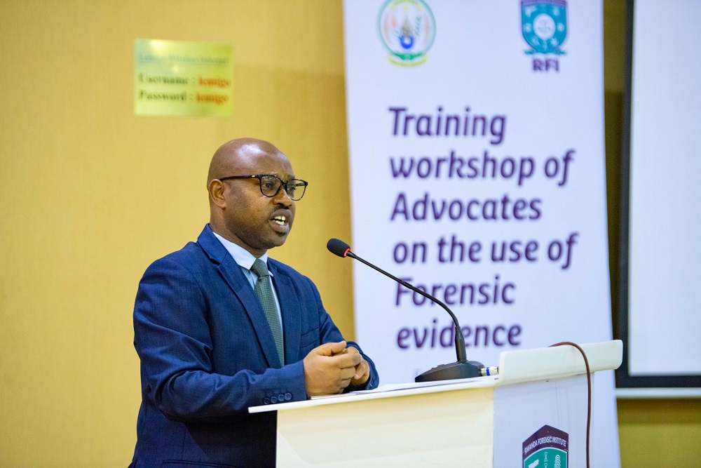 Umunyamabanga Uhoraho muri Minisiteri y'Ubutabera, Theophile Mbonera, ni we wari umushyitsi mukuru muri uyu muhango