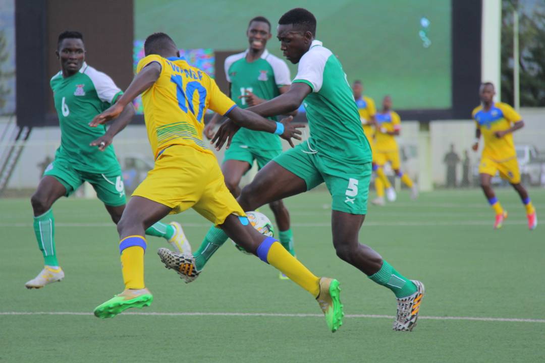 Bogarde Cyitegetse usanzwe ukinira Bugesera, yari ahanganye n'abakinnyi ba Zambia