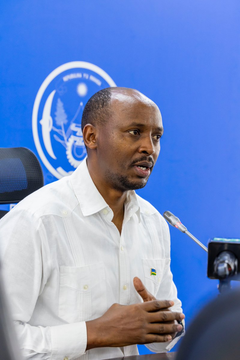 Minisitiri w'Ubuzima, Dr Sabin Nsanzimana, mu kiganiro n'itangazamakuru