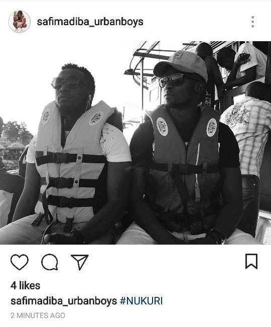 Safi yashyize hanze ifoto ari kumwe na Meddy bari gukora amashusho y'indirimbo bakoranye 