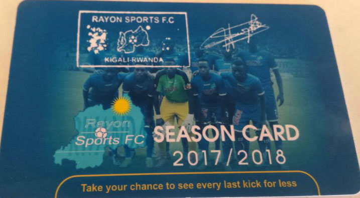 Ikarita y'umunyamuryango wa Rayons Sport