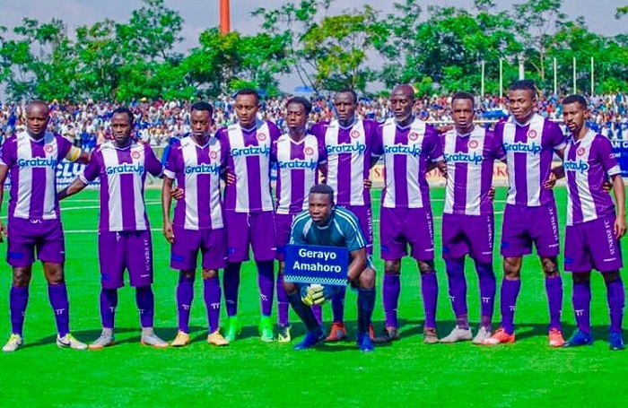 Shaolin (usutamye imbere) yari amaze kwigarurira izamu rya Sunrise FC