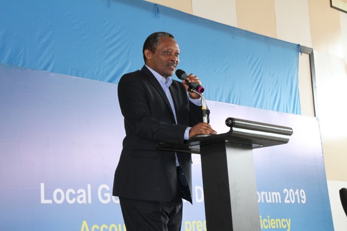 Minisitiri w'ubutegetsi bw'igihugu atangiza iri huriro ku mugaragaro, yasabye abayobozi kubaka ihame ry'ubufatanye n'abafatanyabikorwa