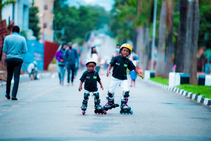 Abana ba Habyarimana ni abahanga muri skating