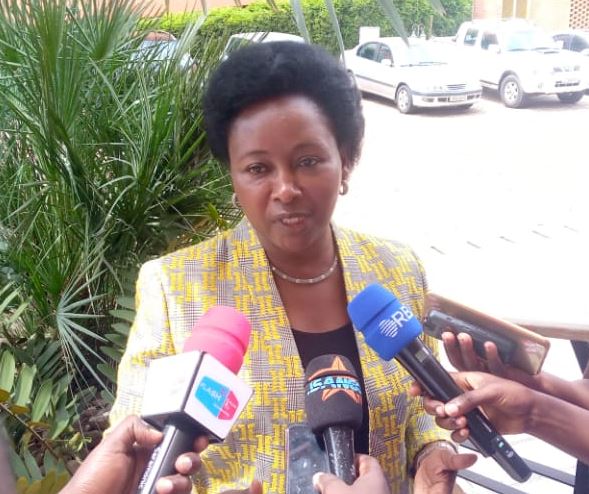 Umunyamabanga wa Leta muri Minisiteri y'ubutabera ushinzwe itegeko nshinga n'andi mategeko, Amb. Nyirahabimana Solina