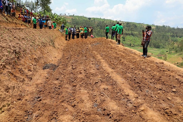 Soya yahinzwe ku buso bwatunganyijweho amaterasi