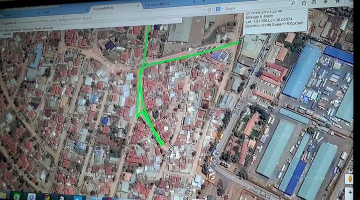 GPS ikwereka inzira imodoka yanyuzemo n