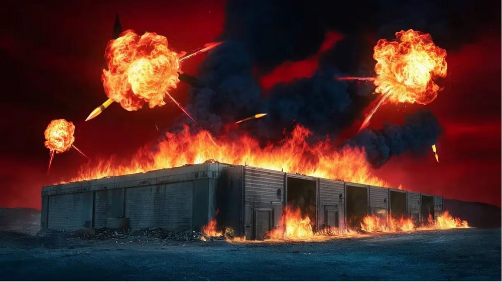 Iyi nkongi yatumye habaho iturika rikomeye rya bimwe mu bikoresho bya Gisirikare