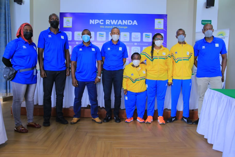 Bamwe mu bari bahagarariye u Rwanda mu mikino paralempike